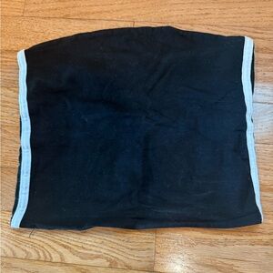 Brandy Melville strapless tube top black with stripes stretchy and lightweight